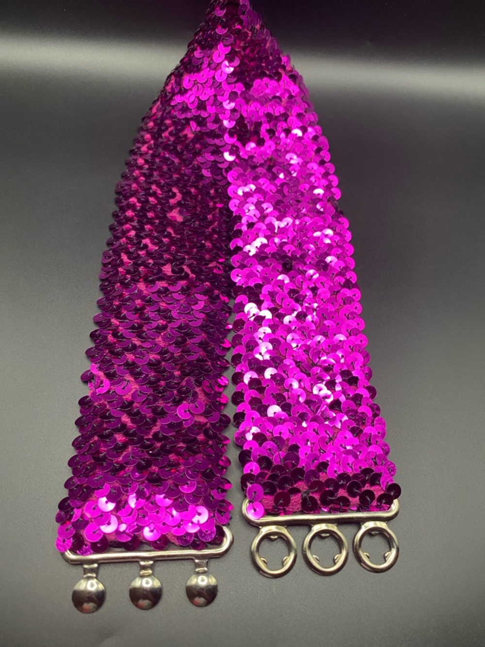 Vintage 80’s Hot Pink Sequins Belt